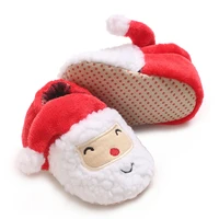 0-18Months Newborn Boys and Girls Christmas Baby Shoes Toddler First Walkers Soft Bottom Infant Flats Warm Snow Boots 4
