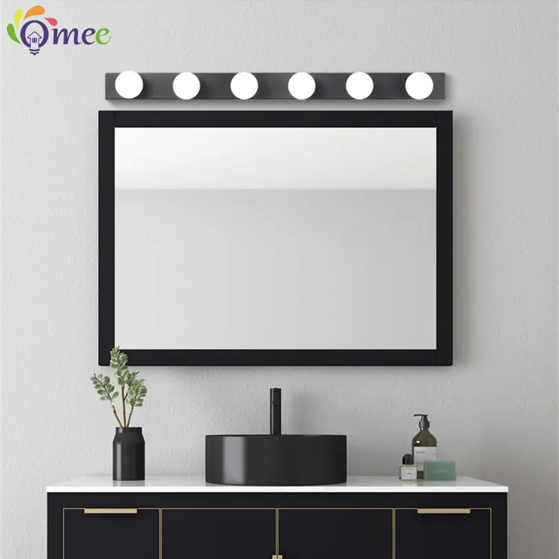 OMEE 3/5 Bulbs LED Mirror Light Dimming Vanity Dressing Table Lamp Cabinet Makeup Lights Around Mirror Wall Lamps Bathroom Decor