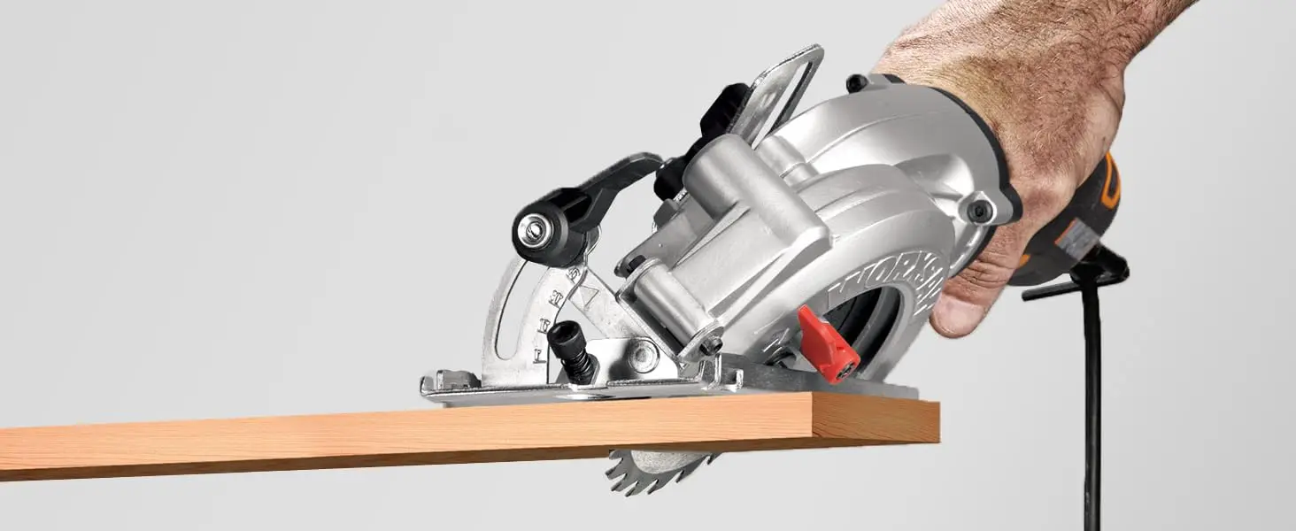 While the WORXSAW was made to cut 2x4s, you can set the depth to more 