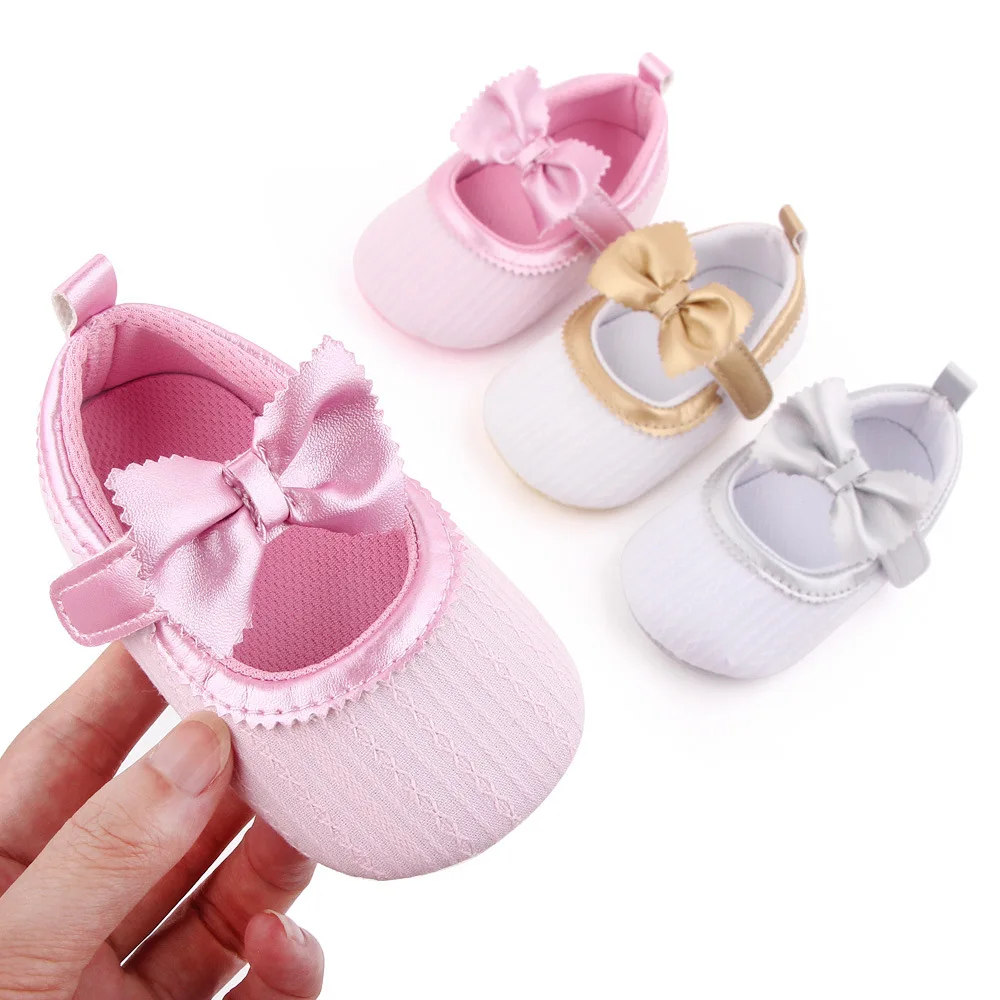 BabyShoesBabyGirlsWalkersSweetCandyWhiteBaptismforNewborn
