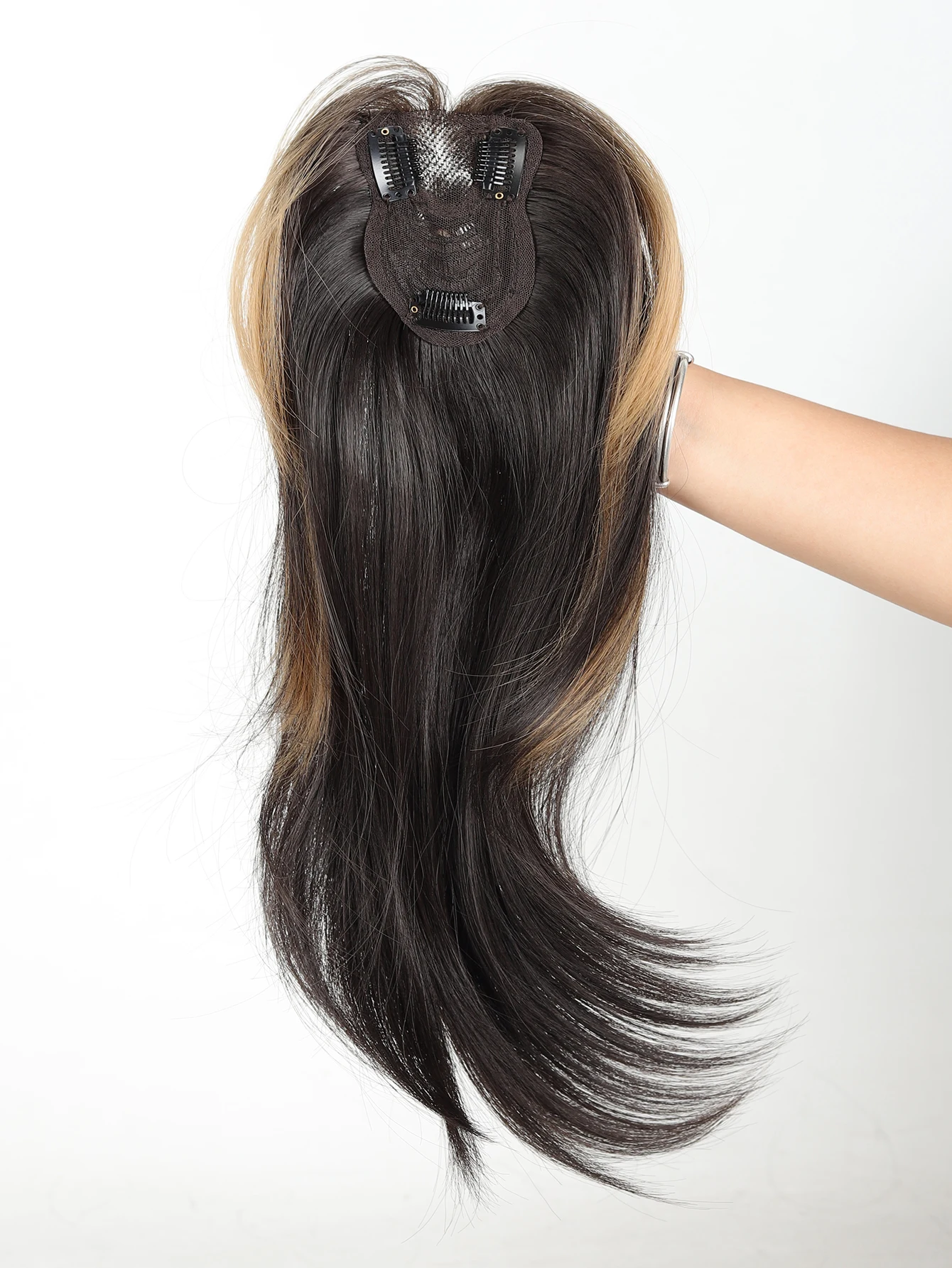 Synthetic Bangs Wig For Women White Hair Cover