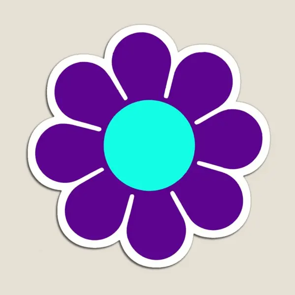 

Фиолетовая бирюза, хиппи, цветок, Драс, магнит, красочные детские наклейки для дома, милая игрушка, держатель, Забавный для детской