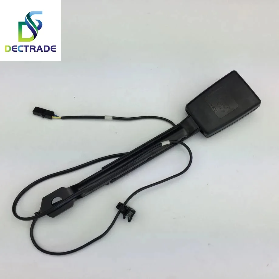 DECTRADE Front Safety Seat Belt Buckle Extender Clip Socket w/ Warning Cable For VW Tiguan 2009- 5ND 857 755 A 5ND 857 756 A
