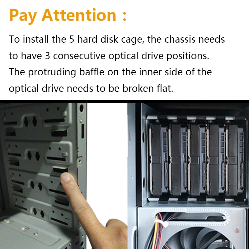 de disco rígido, Gabinete Chassis, Óptica Gaiola
