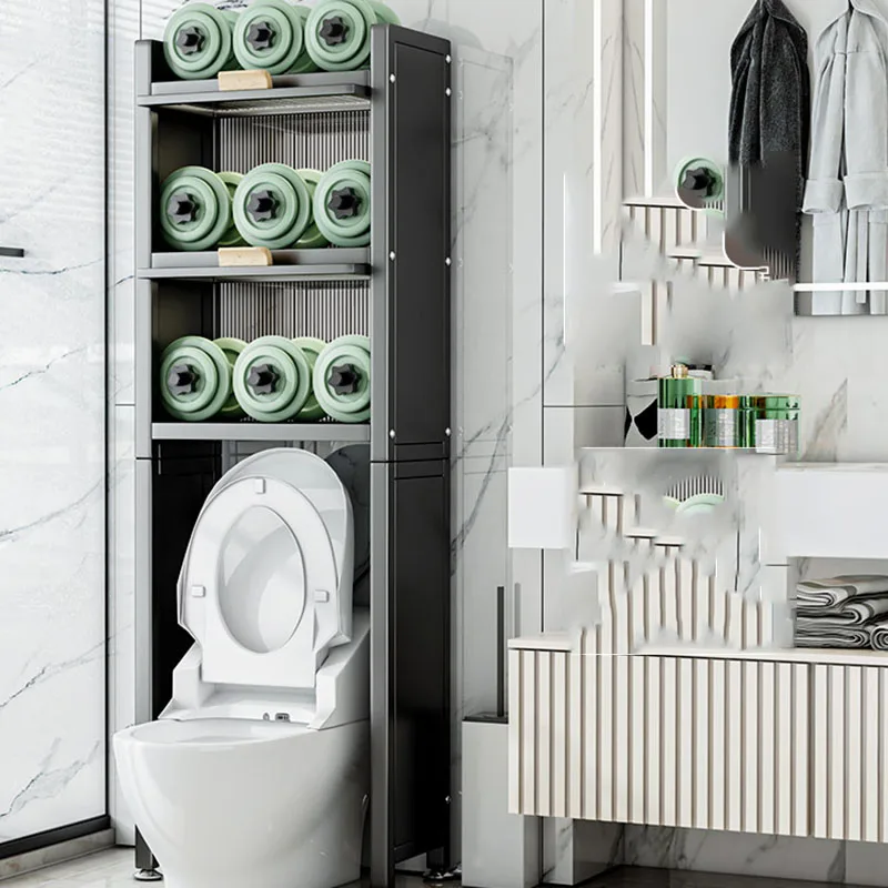 

Over Floor Bathroom Cabinet Space Saver Luxury Wine Modern Cabinet Jewelry Decorations Toilet Vanity Gabinete Home Furniture