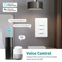 Tuya WiFi Smart Wall Light Switch No Neutral Wire &Neutral Wire Push Button Physical Light Switches US/AU for Alexa Google Home - Image 2