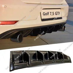 ,MAXTON Style Rear Bumper Diffuser For VW Golf Mk7 Facelift/Golf Mk7.5 GTI 2017-2020 Car Rear Bumper Canard Lip Splitter Tuning