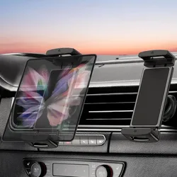 Universal Car Phone and Tablet Mount - 360° Rotating Vent Holder (Black)