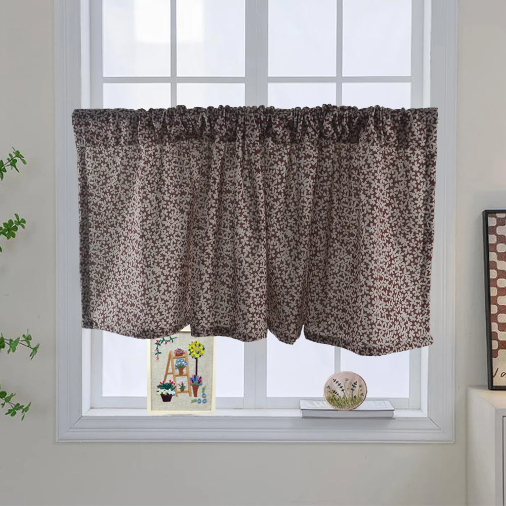 Rideau court - A7 - Arbre de Noël imprimé - Coton et lin - 74CM x 60CM ...