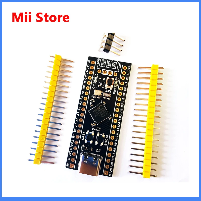 WeAct STM32F411CEU6 STM32F411 STM32F4 V3.1 обучающая плата микропиборд Arduino черная таблетка для