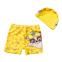 Kid Swimwear Pants Cap Set Baby Boy Swimsuit Shorts Cartoon PAW Patrol kids Swimming Trunks Gift 3