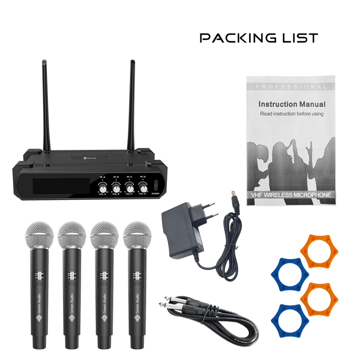 GAW-k44 One to four wireless microphone U-stage stage performance home dynamic microphone KTY audio set