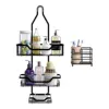 Shower Caddy Over the Head Hanging Shower Caddy with Hooks, Shower Head Caddy with Soap Basket, Hanging Shower Shelves 5
