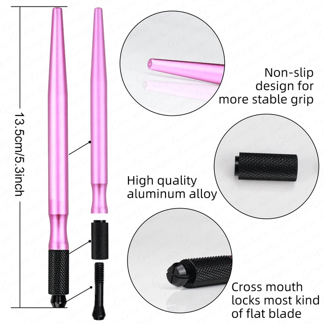 Ergonomic Design Microblading Pens Light Weight Manual Tattoo Brows Hand Tool Durable Tattoo Tebori Pen With