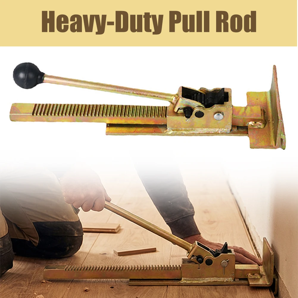 Hardwood Flooring Jack Adjustable Heavy-Duty Pull Rod Auxiliary Tools Wooden Board Tensioning Back Hook For Floors Projects