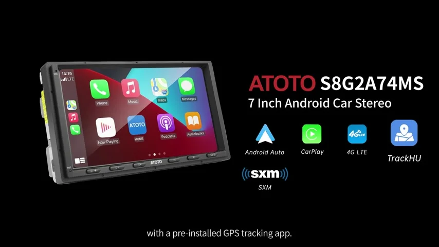 ATOTO S8 MS 7-дюймовый двойной 2 Din Android автомобильный стерео 4G LTE WIFI GPS Bluetooth беспроводной Android Auto CarPlay экран автомобильное радио 2Din