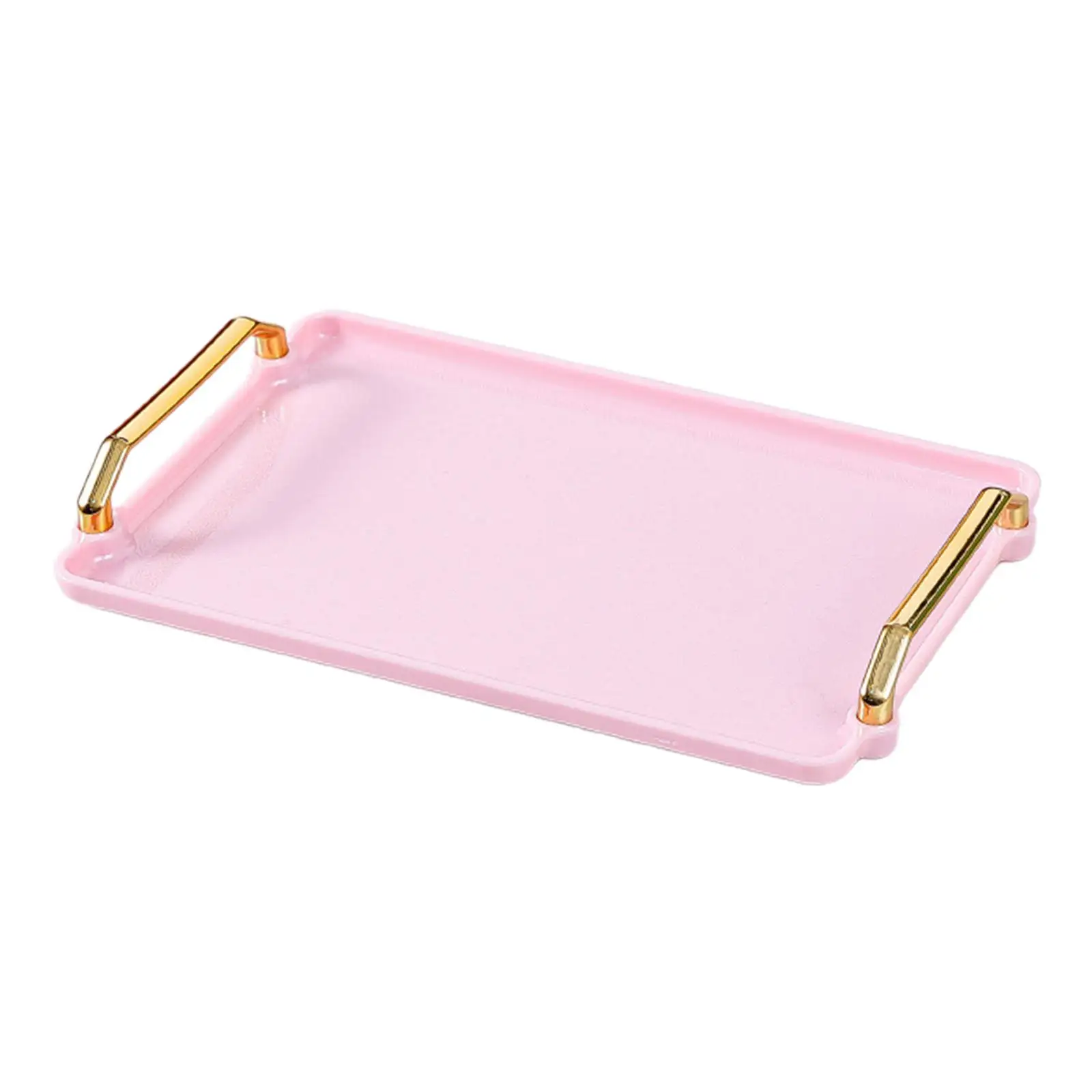 Rectangle Serving Tray Luxury Multipurpose Rectangular Art Tray Platter for Snacks Meals Breakfast Coffee Table Bathroom Vanity 2