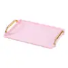 Rectangle Serving Tray Luxury Multipurpose Rectangular Art Tray Platter for Snacks Meals Breakfast Coffee Table Bathroom Vanity 2