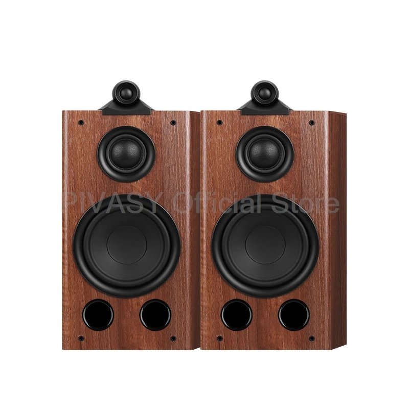 Hifi Fever 8 Inch Bookshelf Speakers Three Way 300W Home Theater System Music Wooden Sound Equipment Amplifier Passive Speaker