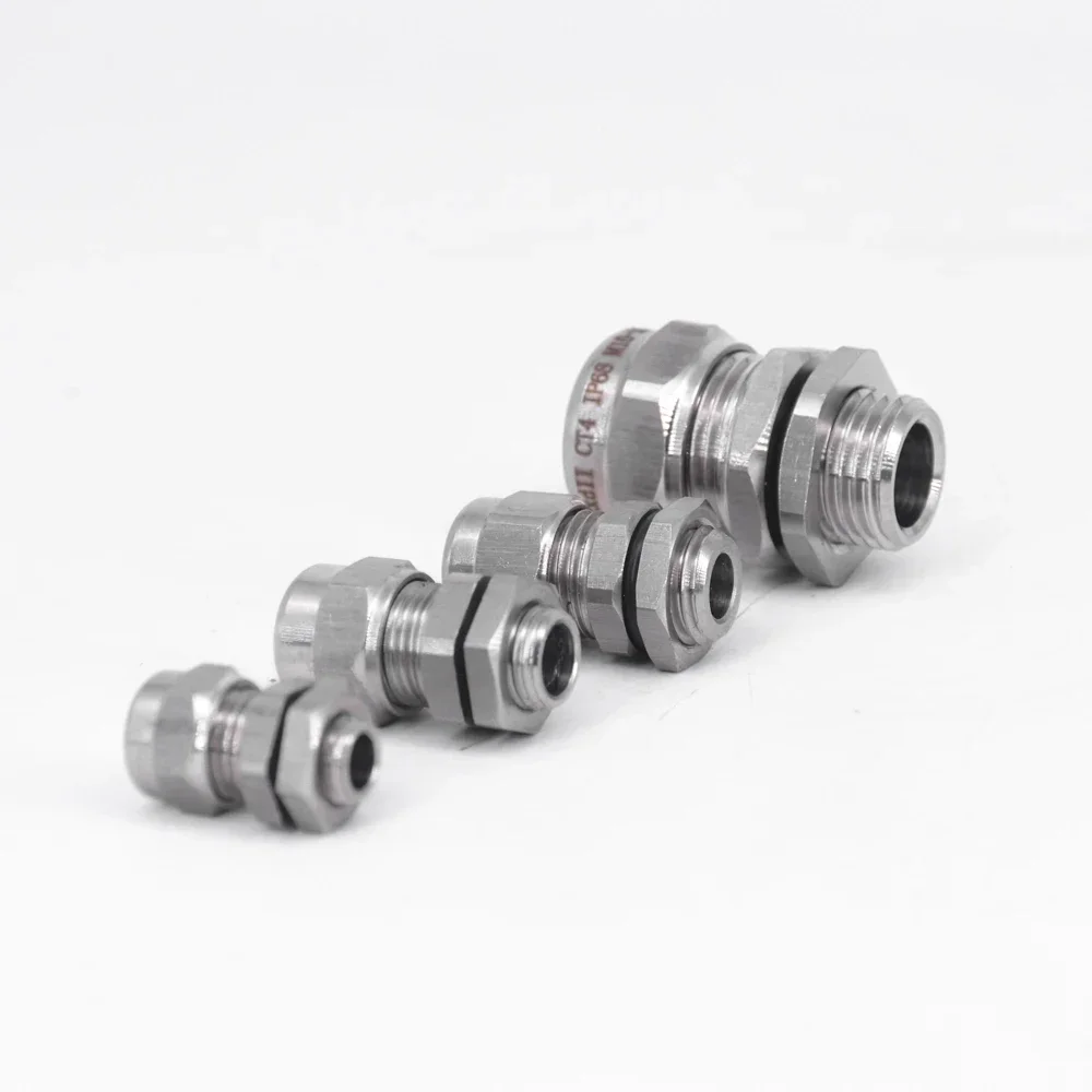 M6 M8 M10 M12 M14 M16 M18 Metric Cable Gland Waterproof Explosion Proof 304 Stainless Steel Connector electrical connector,cable gland