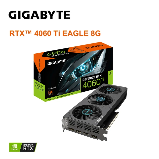 Placa De Video Gigabyte Rtx 4060 Ti Aorus Elite 8gb