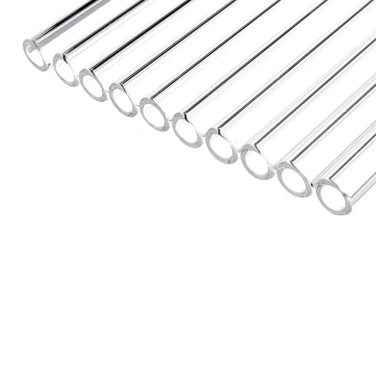 10Pcs 200mm OD 8mm 1mm Thick Wall Borosilicate Glass Blowing Tube for Home School Laboratory Factory stainless steel tube aluminium tube plastic tube carbon fiber tube copper tube steel pipe carbon steel tube