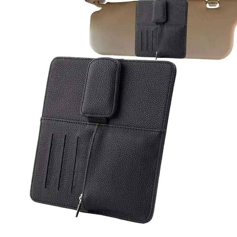 

Автомобильный органайзер для солнцезащитного козырька, держатель для солнцезащитных очков, зажим для очков SUV, держатель для козырька, многофункциональная Организация солнцезащитного козырька для документов