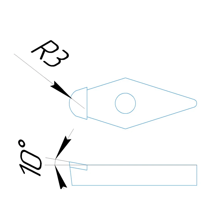 

10 шт PCD вставка VCMT160430