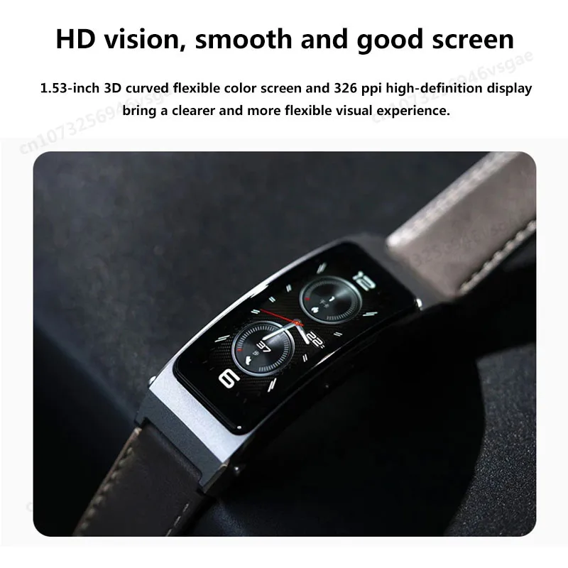 Huawei TalkBand B7 Smart Wristband Bluetooth 5.2 1.53 Inch AMOLED Screen Kirin A1 Processor Call Earphone Talk Band 3