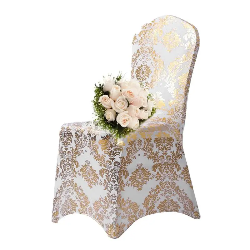 

Свадебные чехлы на стулья, эластичное покрытие из спандекса для ресторана, банкета, отеля, обеденного универсального чехла на стулья, цельнокроеное искусство
