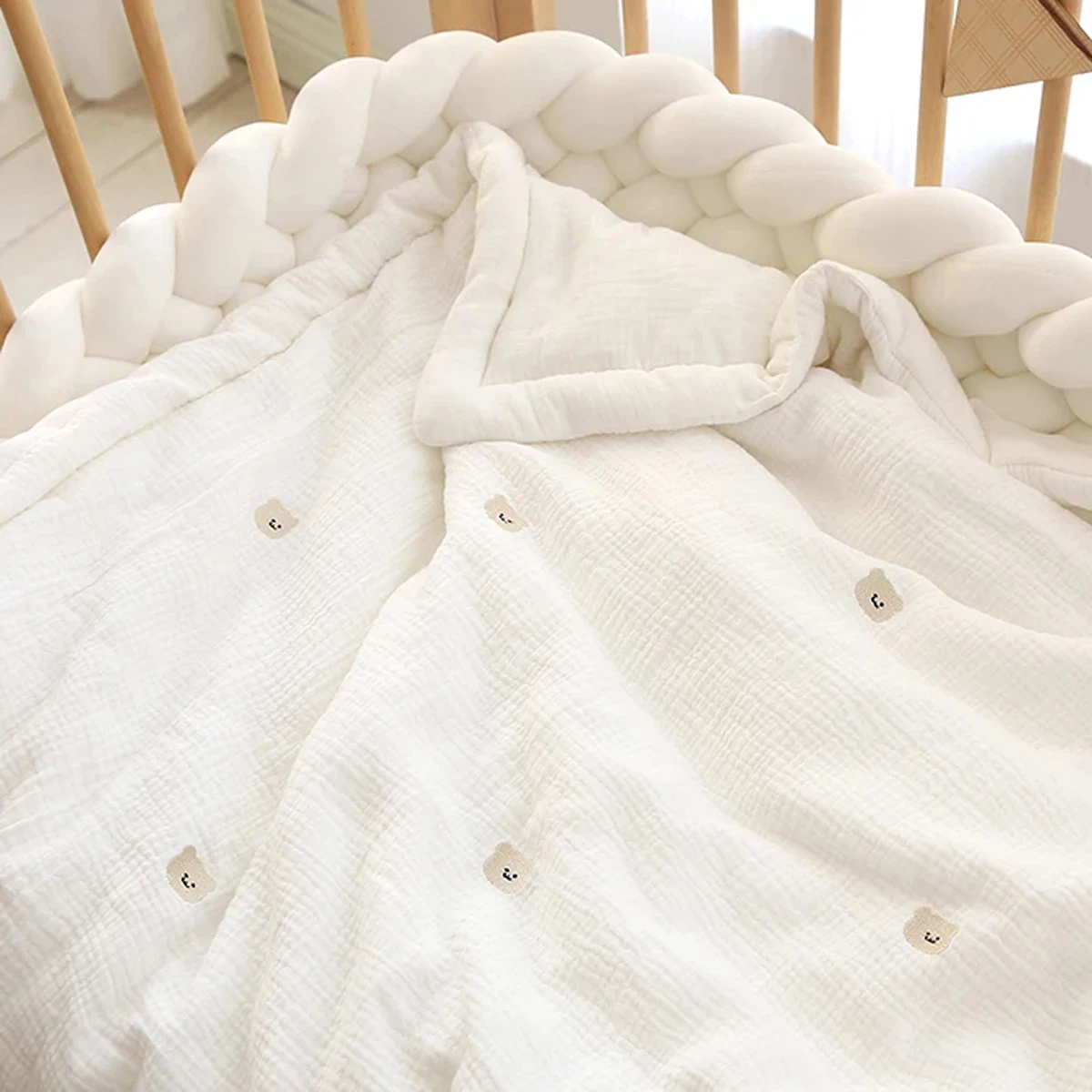 Baby Blanket Spring and Autumn Pure Cotton Baby Gauze Blanket Kindergarten Air Conditioning Four Seasons Universal DF14