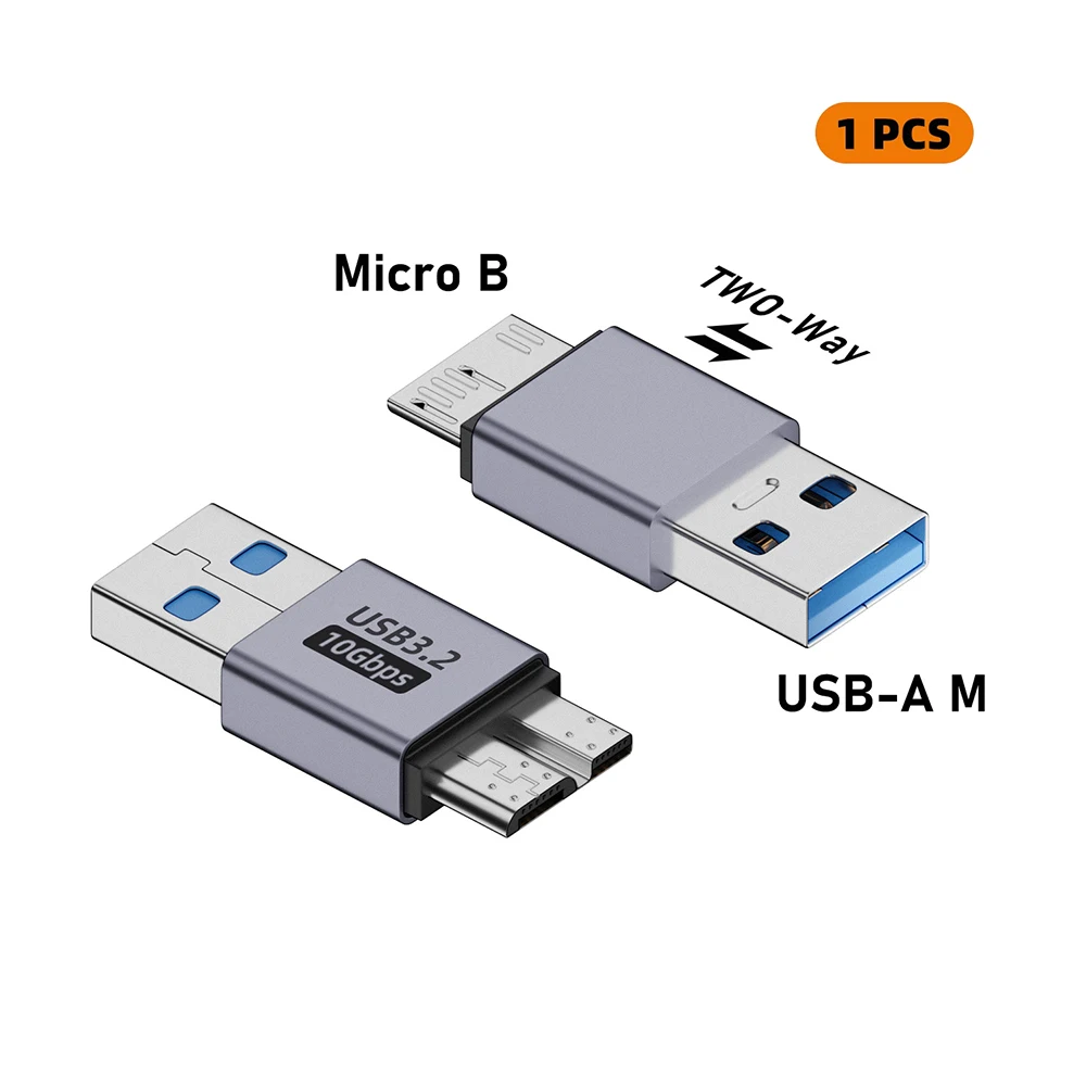 USB C 3.0 Micro B to Type C Female Adapter for Laptops and External Hard Drives