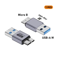 USB C 3.0 Micro B to Type C Female Adapter for Laptops and External Hard Drives (M USB to Micro B)