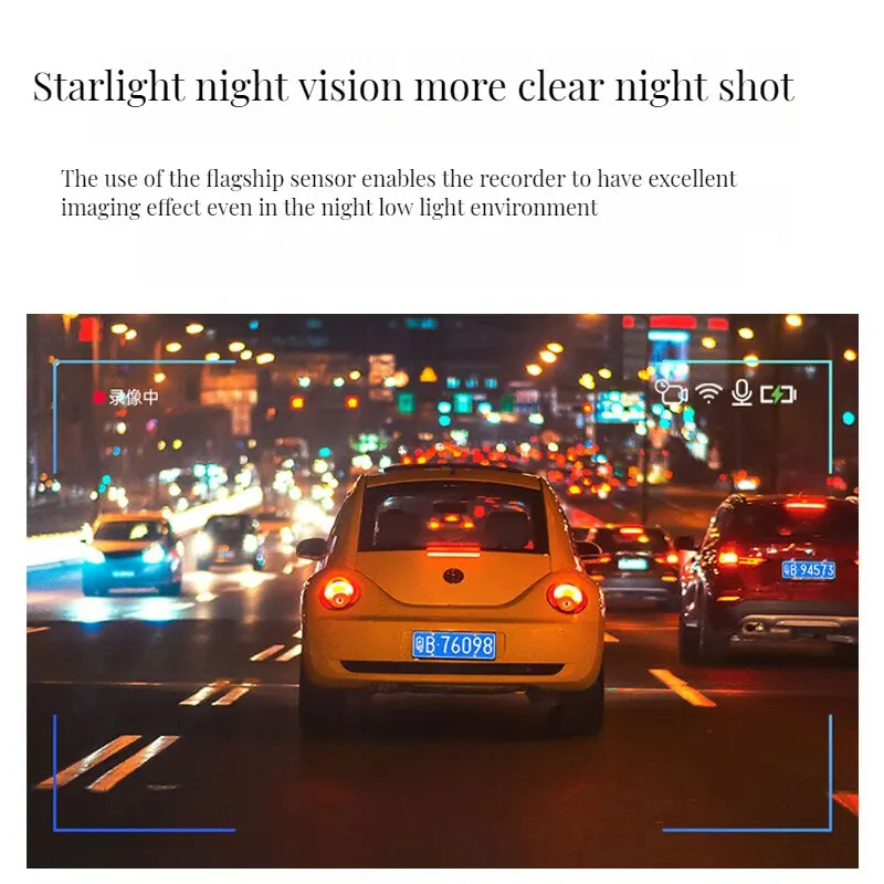 Czsky 2k 1440P HD WiFi Dash Cam for Car DVR Camera Video Recorder Auto Night Vision WDR Voice Control Wireless 24H Parking Mode - Image 6