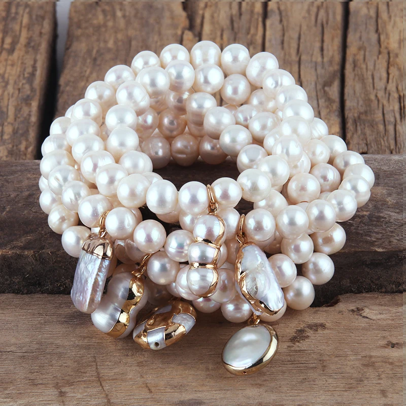 2023 Fashion Jewelry: Elegant Layered Pearl Beaded Pearl Bracelet For Women  Trendy Wide Booded Hand Chains For Weddings And Girls From Fashion12358,  $2.66 | DHgate.Com