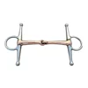 1x 13cm Horse Bit Stainless Steel Full-Cheek Snaffle Bit Copper Mouth Horse Tack Horse Bits Equipment For Horses 6