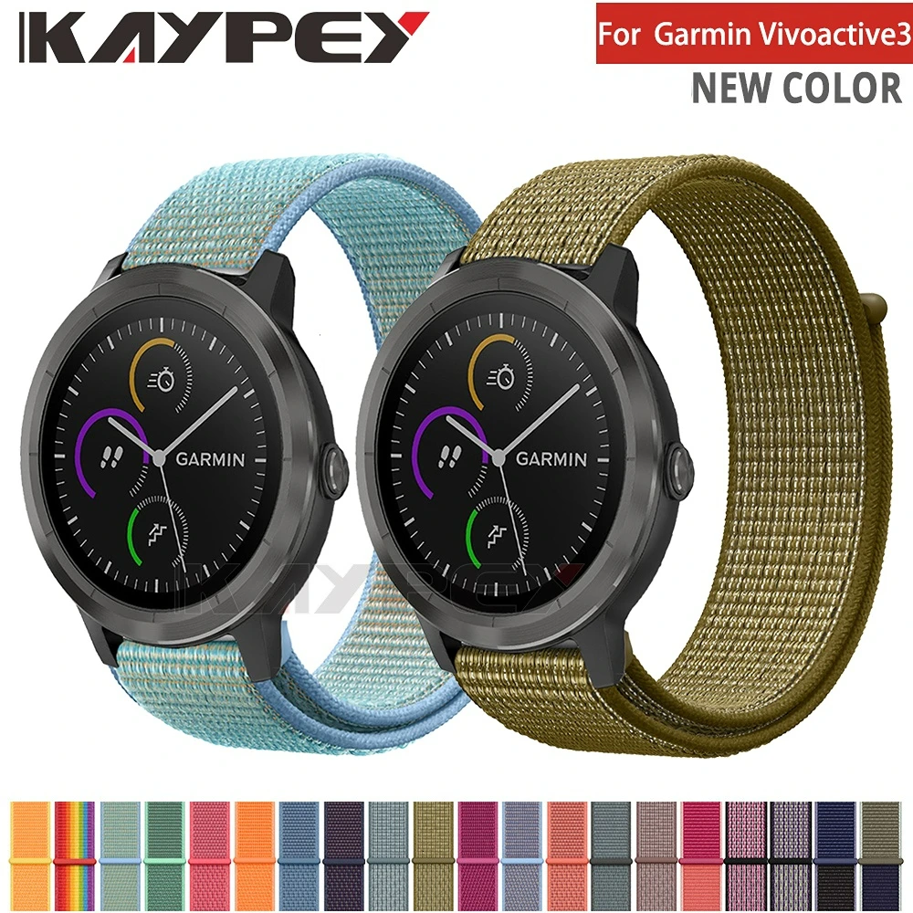 

Ремешок нейлоновый 20 мм для смарт-часов Garmin Vivoactive 3/шнур SQ для Amazfit Bip, ремешок на запястье для Samsung Galaxy 3 41 мм