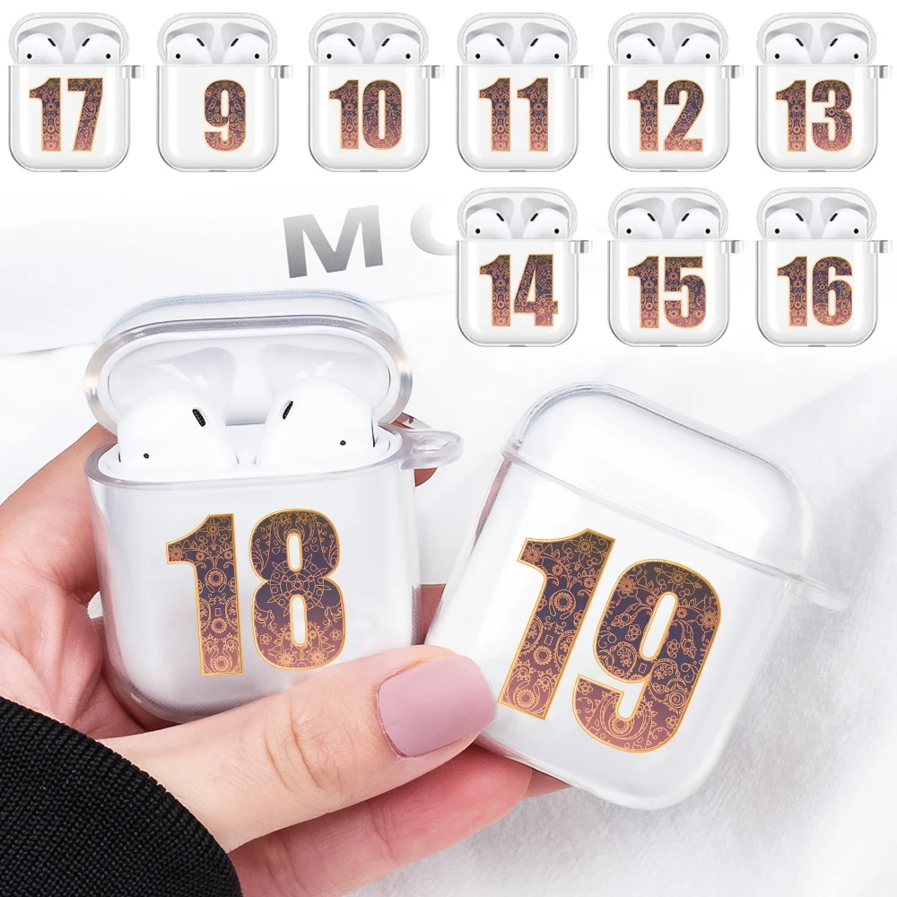 Per Apple Airpods (1A/2A Generazione) Custodia Per Auricolare Trasparente Auricolare Bluetooth Wireless Custodia Protettiva Per Coperture Airpods Acce