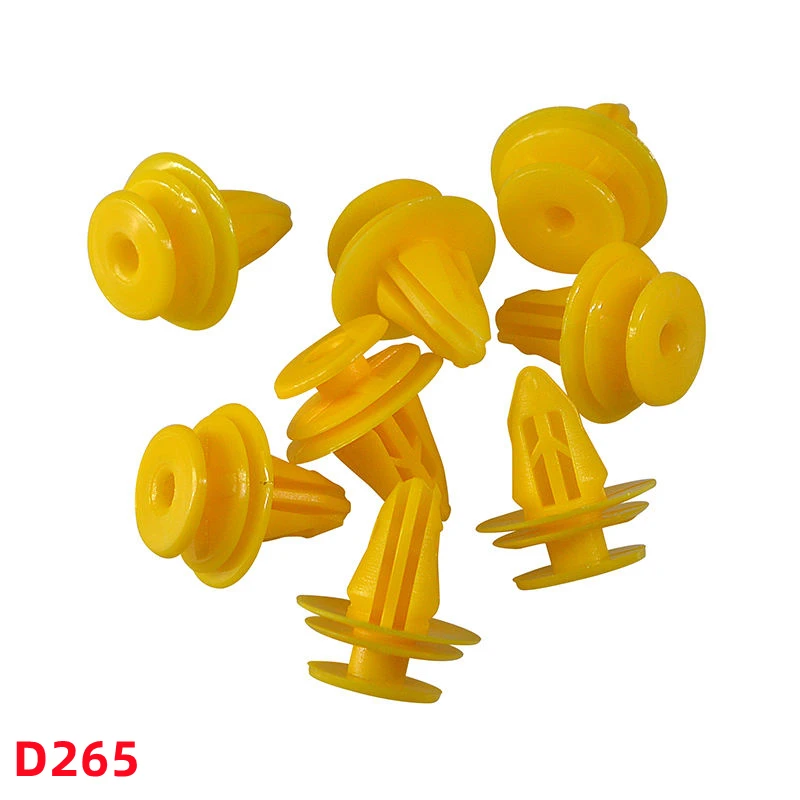 

100Pcs Auto Door Trim Panel Retainer Nylon Retaining Clips Car Rivet Fastener Clip D265