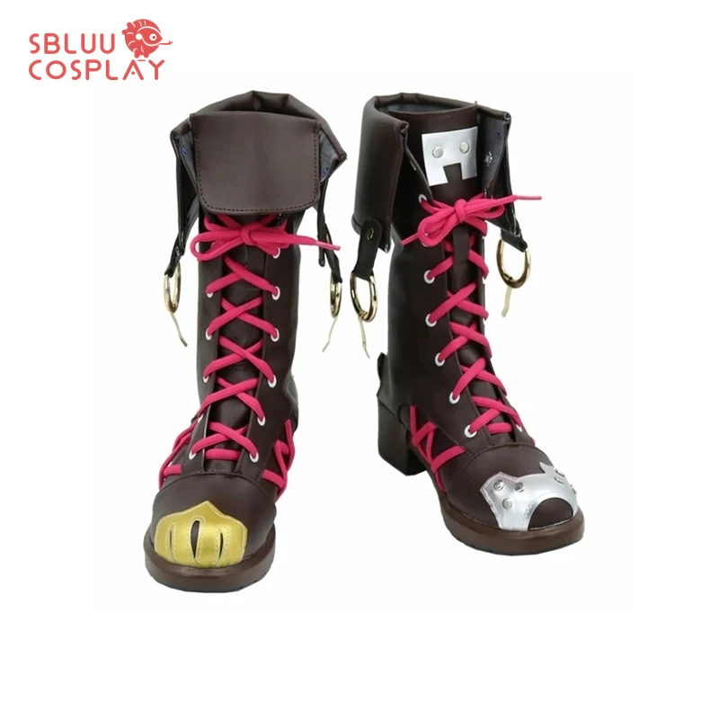 Sbluucosplay Lol Arcane Jinx Cosplay Shoes Game Lol Jinx Cosplay Shoes Women Black Shoes High Boots Heels Halloween - Shoes - AliExpress