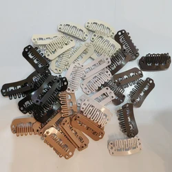 Hot Sale 2.3CM Length Wig Comb Clips Extension Clips Snap Hair Extension Clips For Women