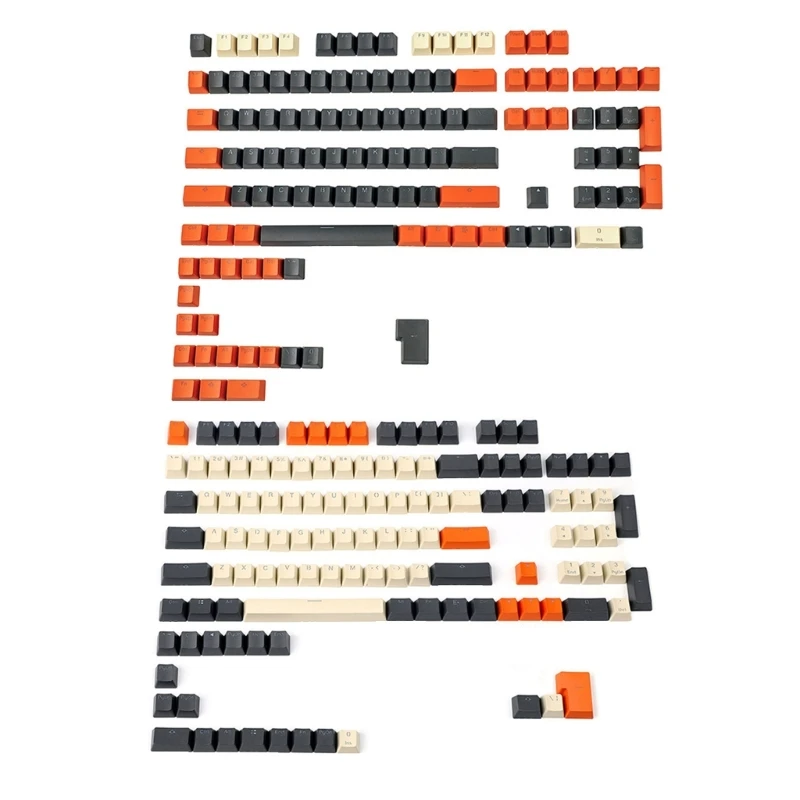 

104 Keys Keycaps PBT Double Shot Keycaps for CherryMX Gaming Mechanical Keyboard