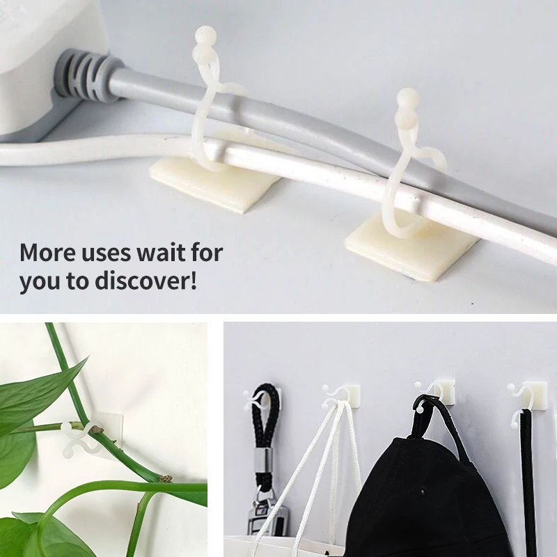 Plant Clips Self-Adhesive Fixed Buckle Hook For Wall Climbing Vine
