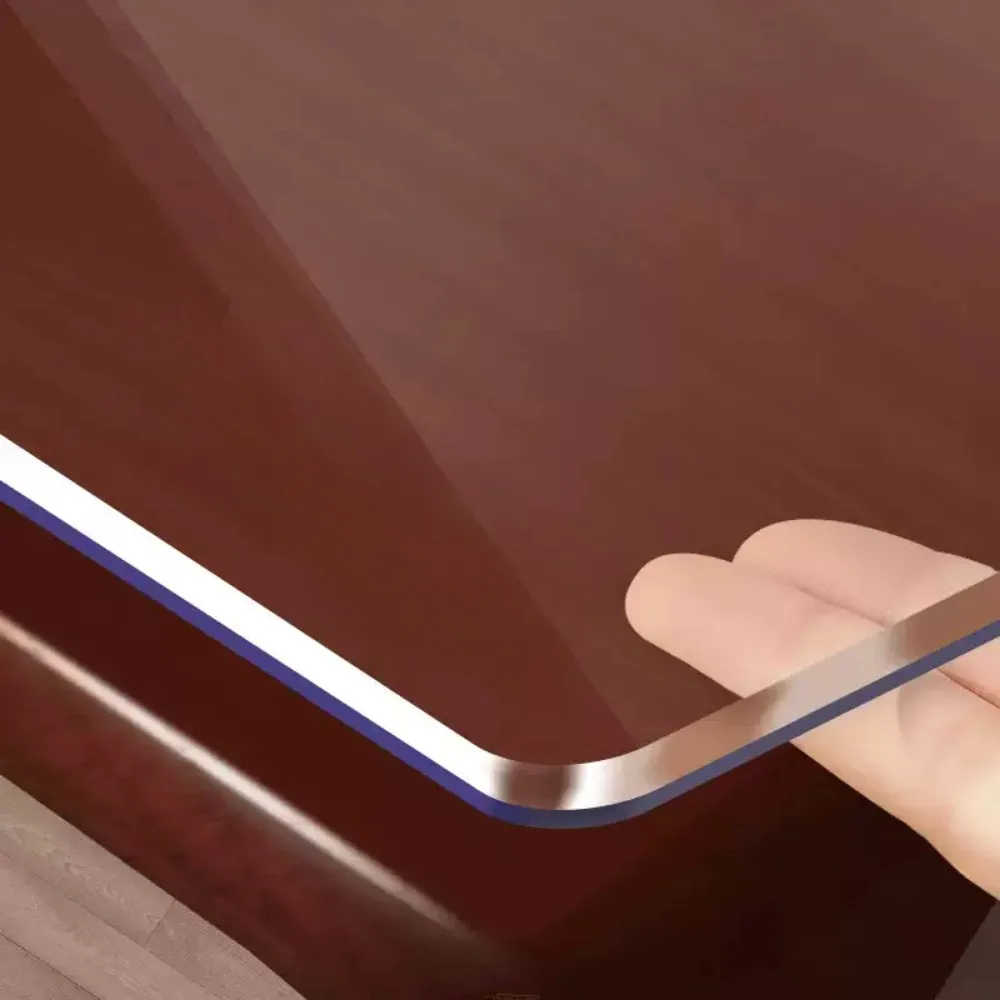 Clear Tablecloth, Table Protector, Plastic Table Cover, Clear Desk Pad, Desk Protector Mat PVC Desk Cover, Clear Table Cover 4