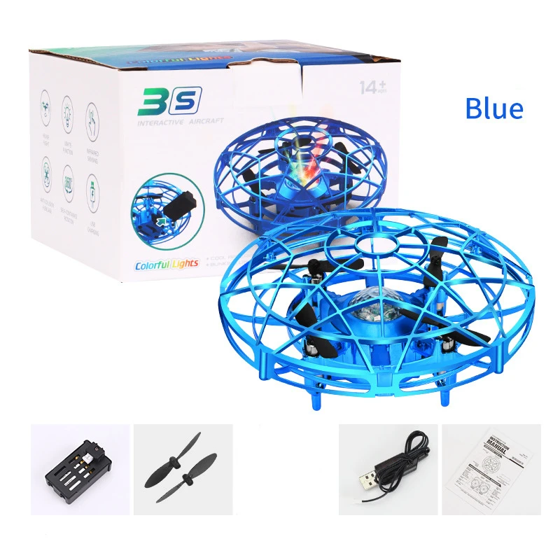 UFO RC Drone Mini Helicopter Infrared Hand Induction Aircraft Electronic Model Quadcopter Small Drone Toy For Kids remote control helicopter RC Helicopters