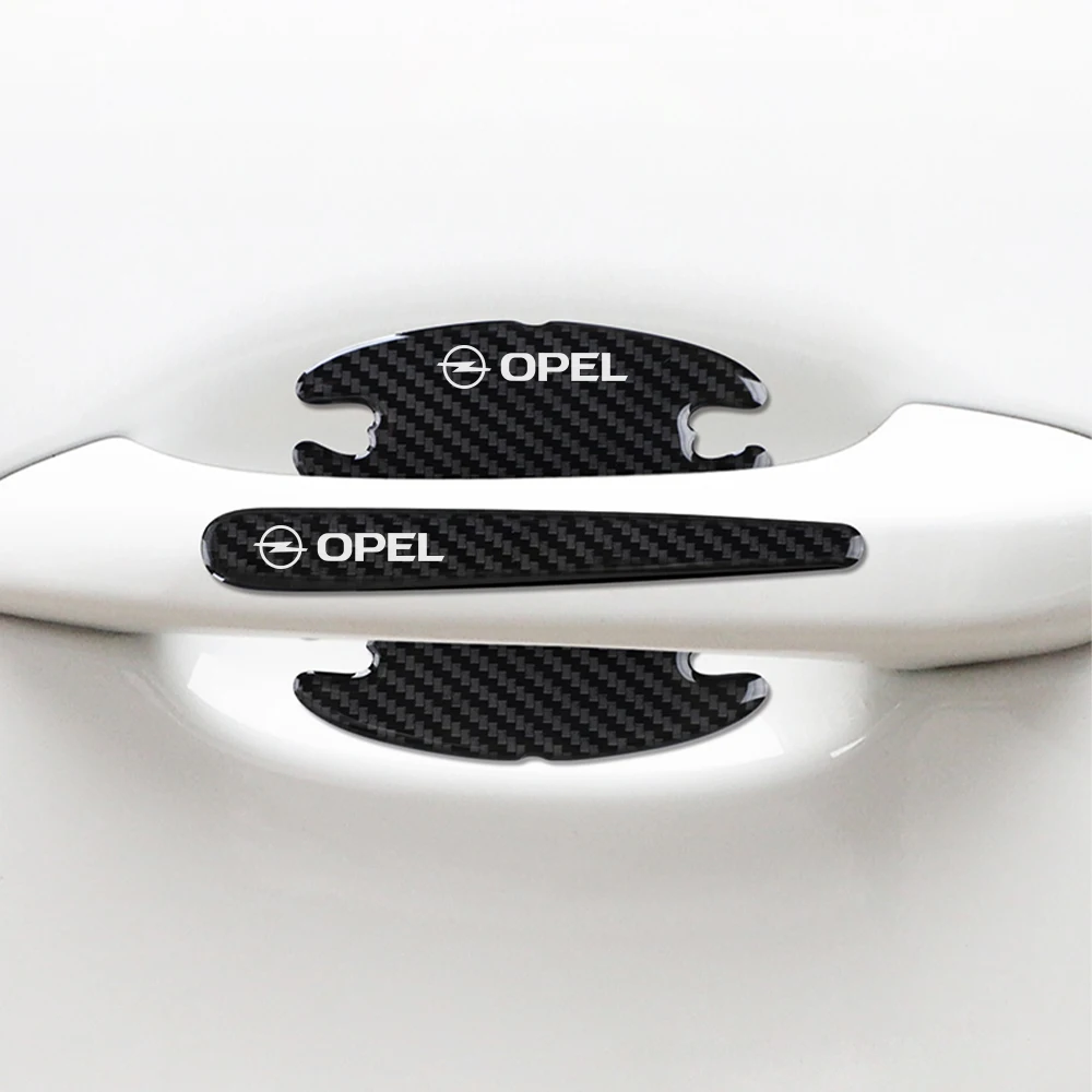 8 Pcs Car Door Bowls Handle Protective Sticker Auto Accessories For Opel Astra H J G K Insignia Corsa C D Vectra C B Meriva a door handle sticker car sticker protector