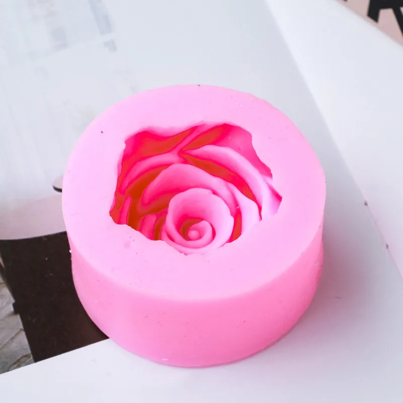 Silicone Candle Molds 3d Rose Form For Candles Making Diy Handmade Supplies Tool Flower Rose Shape Cake Soap Silicone Mold