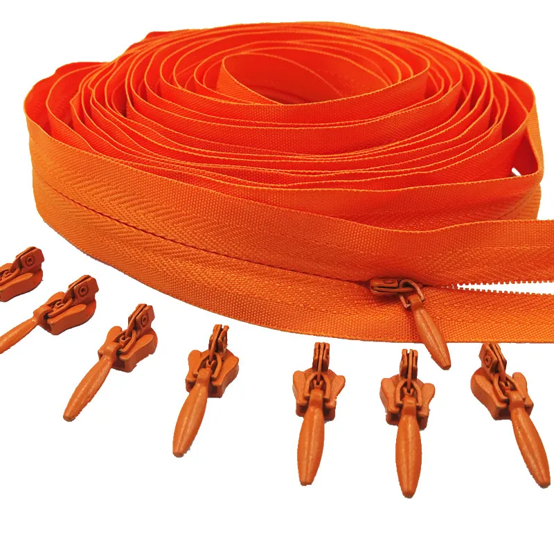 Automatic lock Slider 20 Colors 100Pcs 3# Invisible Nylon Coil DIY Sewing Tool
