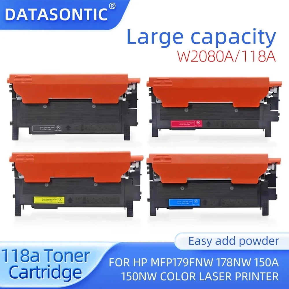 118 118a Toner Cartridges For HP MFP179fnw 178nw 150a 150nw w2080 w2083a color Laser printer toner cartridge With Chip W2080A/4A
