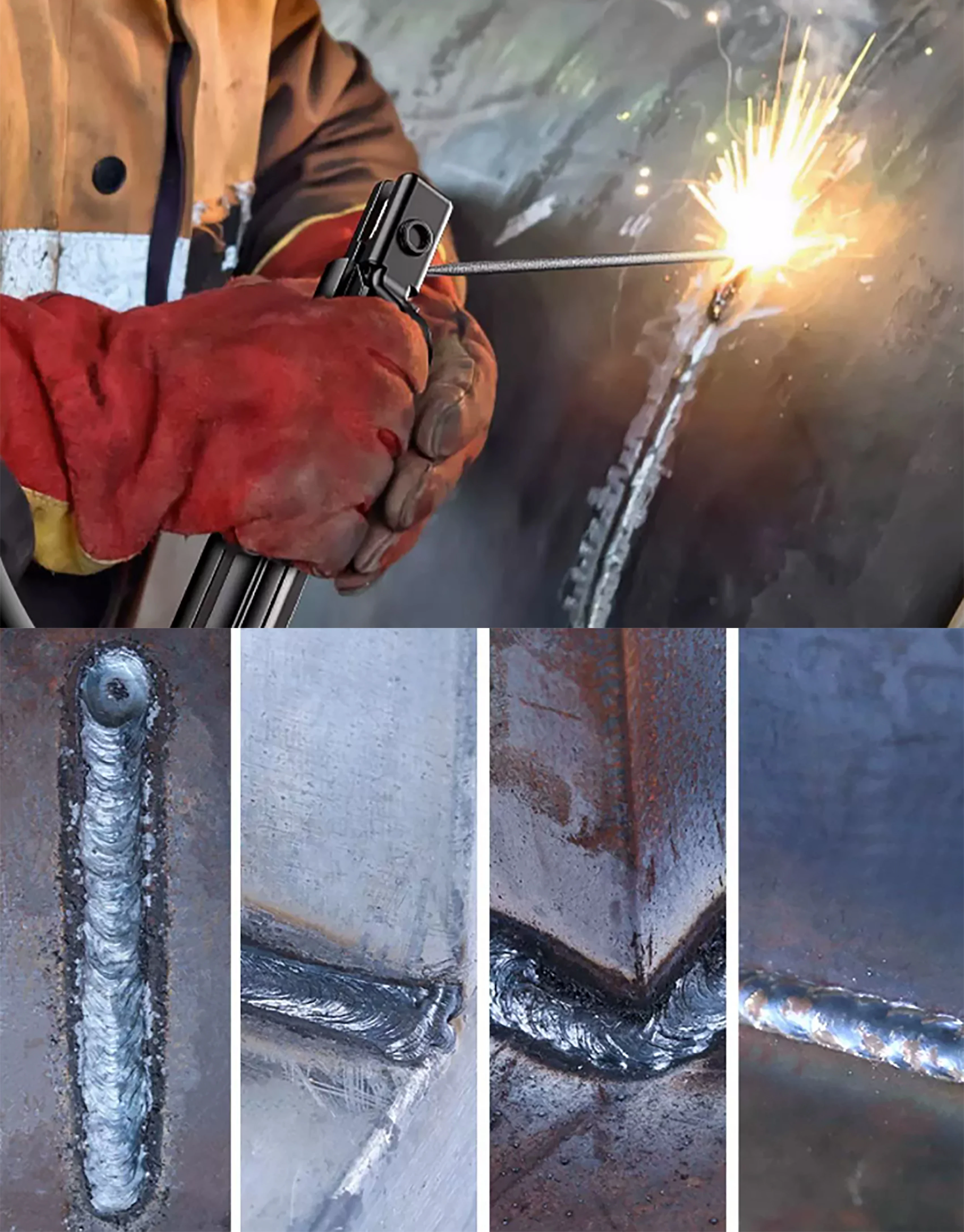 3 In 1 Gasless MIG ARC/MMA Tig Aluminum Synergy Semi-automatic Welding Machine Tools сварочный полуавтомат